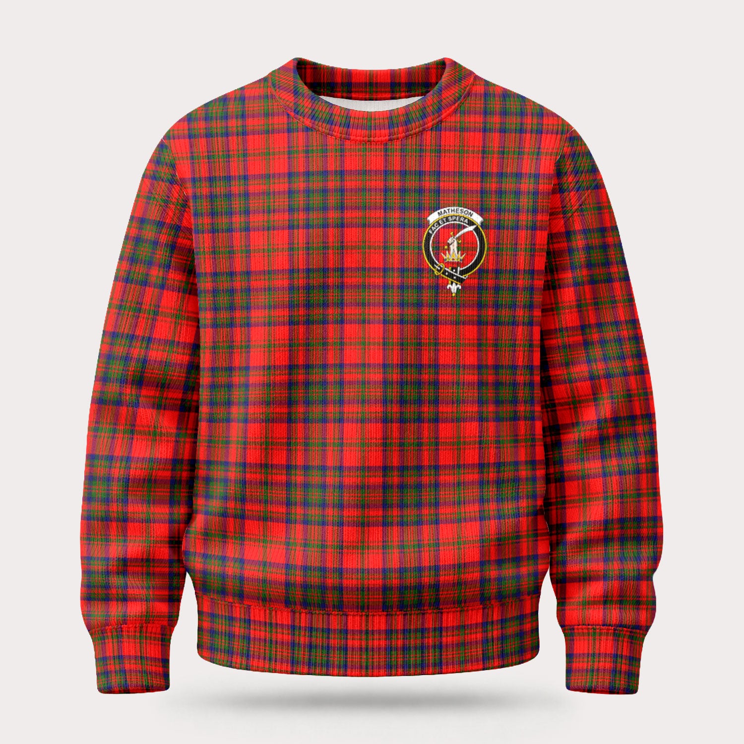 Matheson Modern Tartan Crest Sweater
