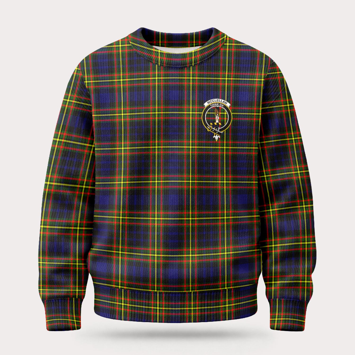 McClellan Modern Tartan Crest Sweater