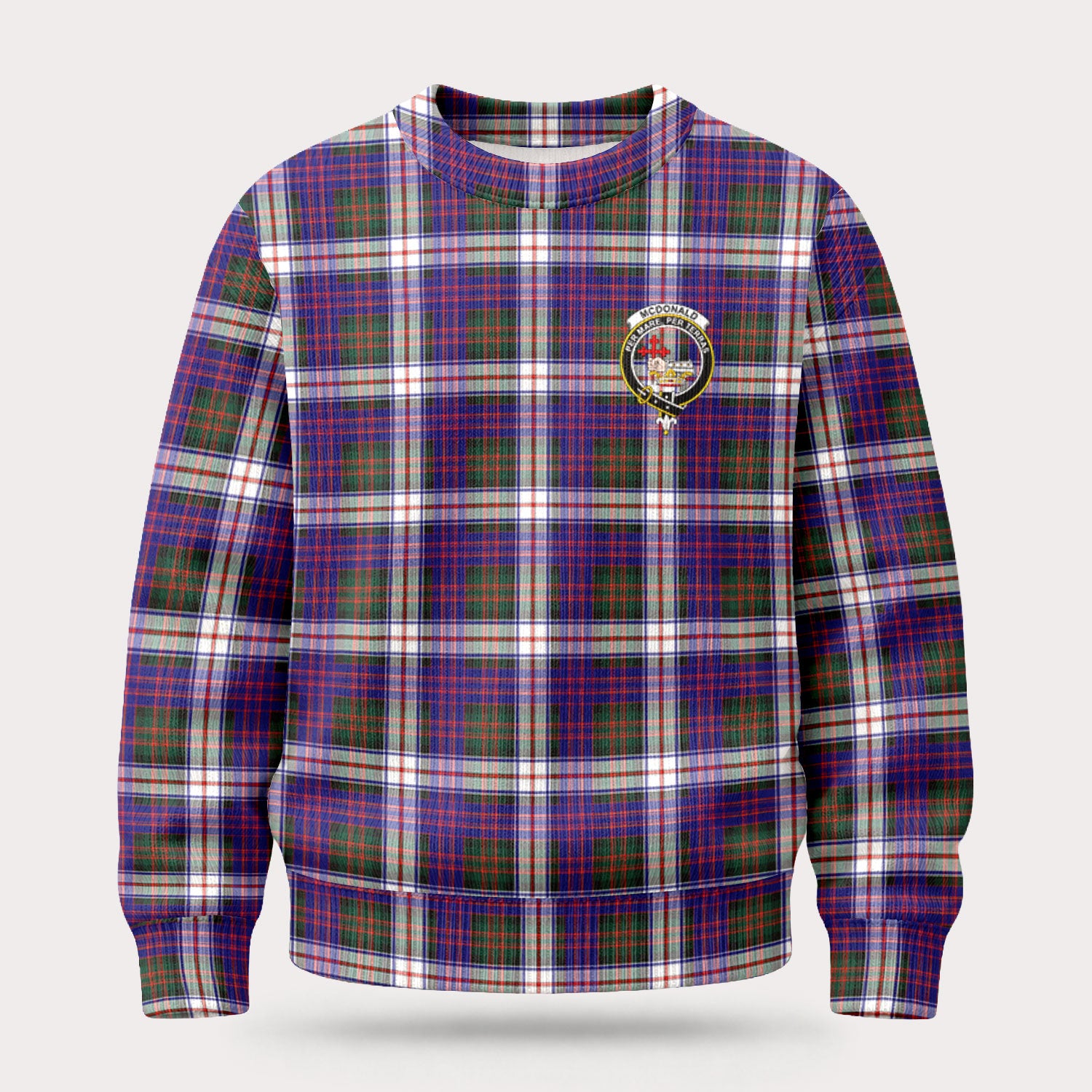 McDonald Dress Modern Tartan Crest Sweater