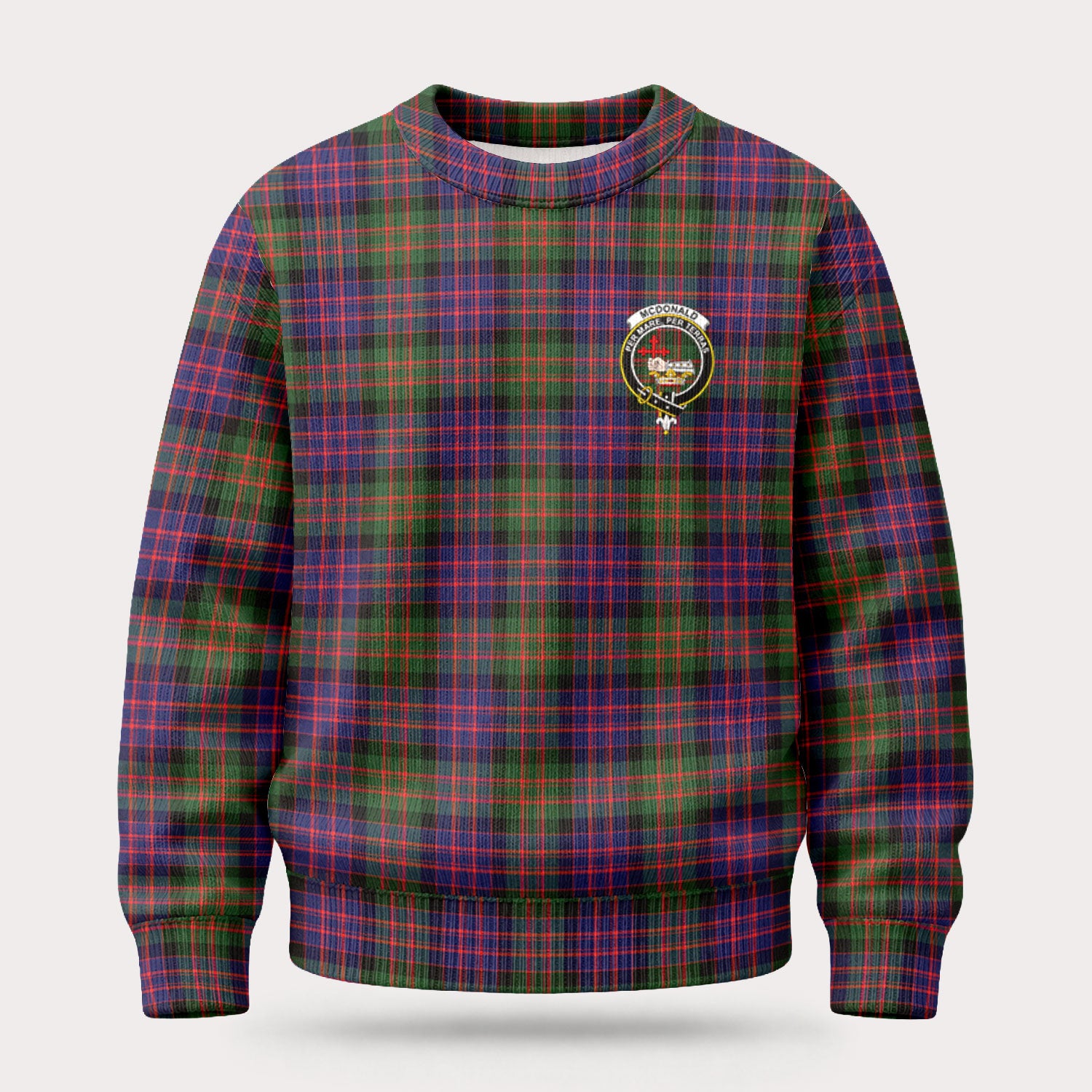 McDonald Modern Tartan Crest Sweater