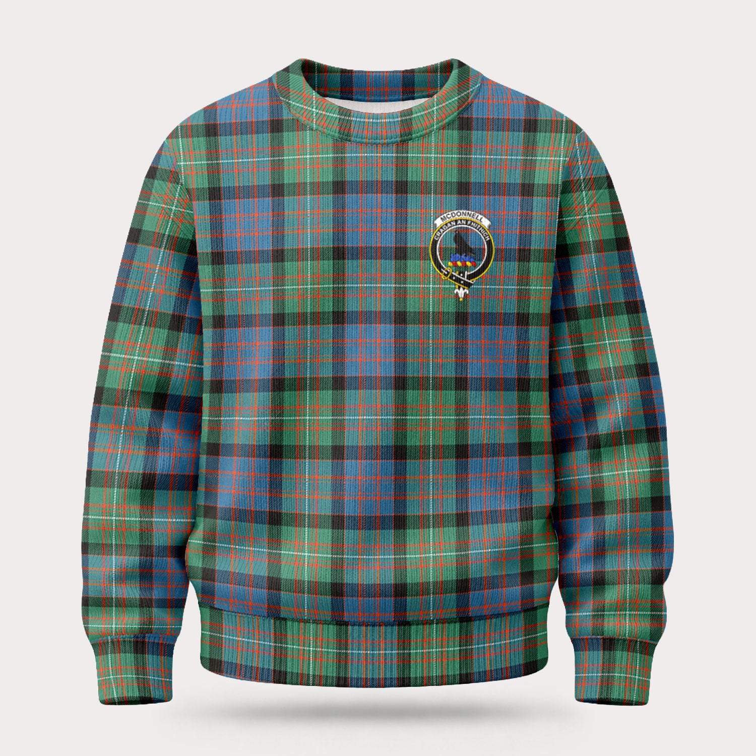 McDonnell of Glengarry Ancient Tartan Crest Sweater