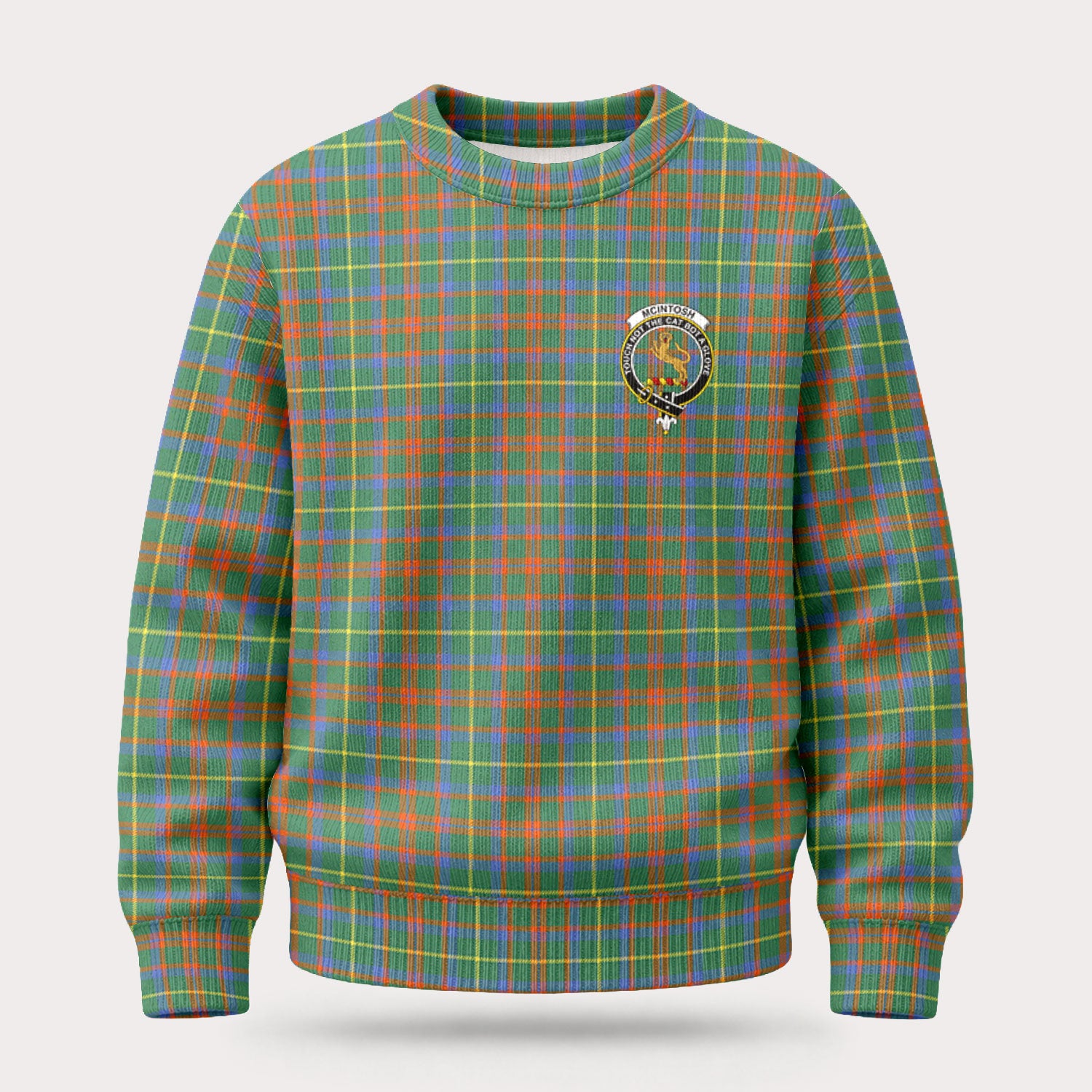 McIntosh Hunting Ancient Tartan Crest Sweater
