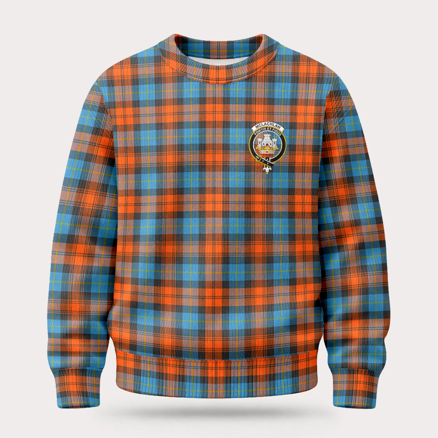 McLachlan Ancient Tartan Crest Sweater