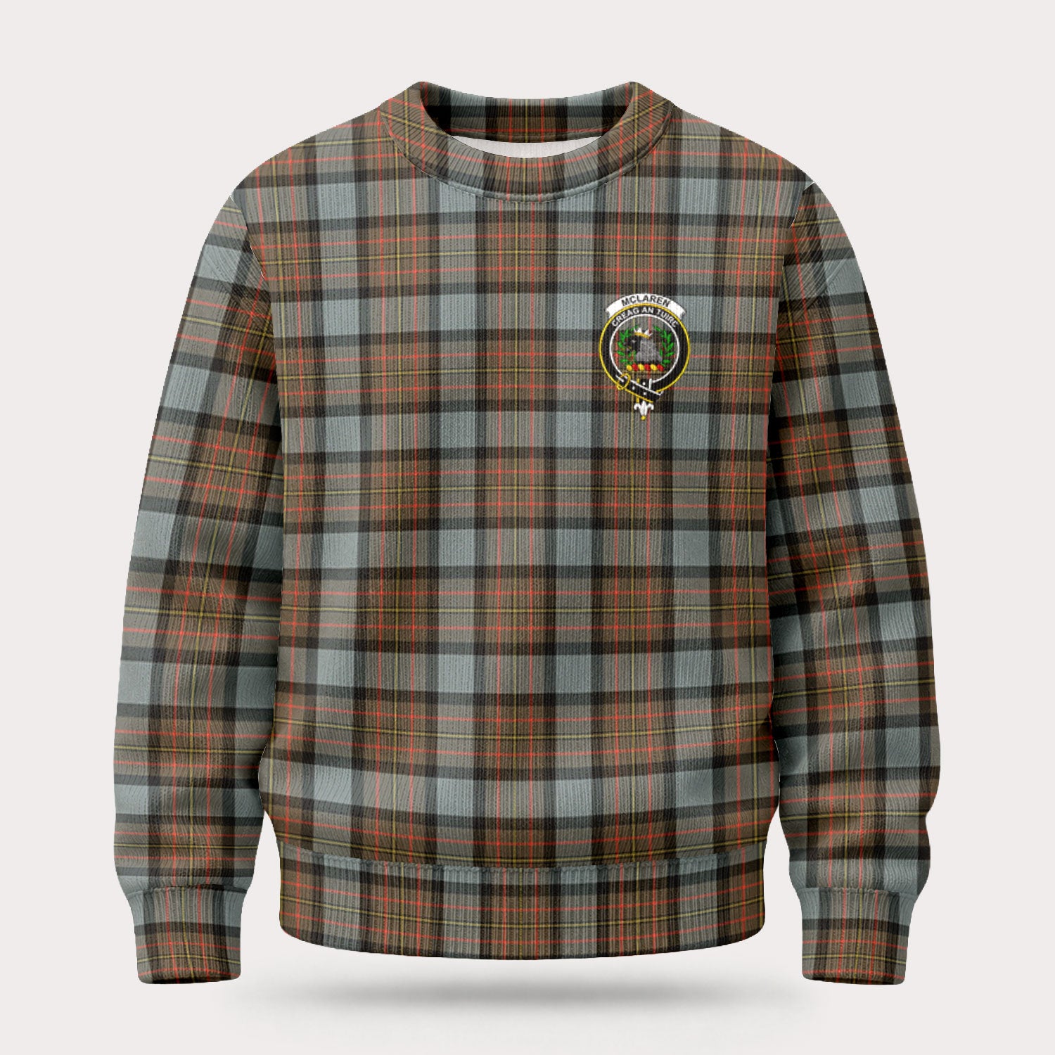 McLaren Weathered Tartan Crest Sweater