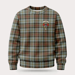 McLeod of Harris Weathered Tartan Crest Sweater