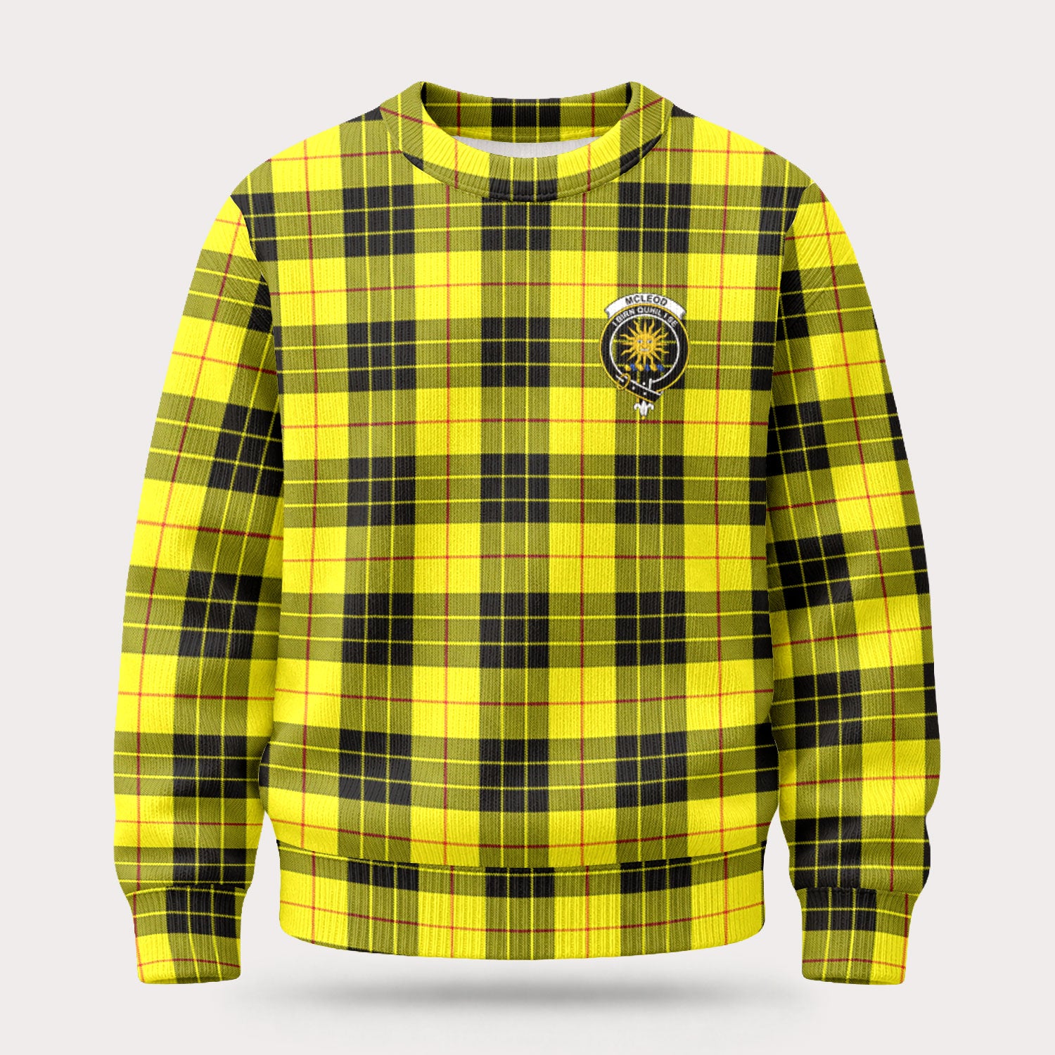 McLeod of Lewis Modern Tartan Crest Sweater