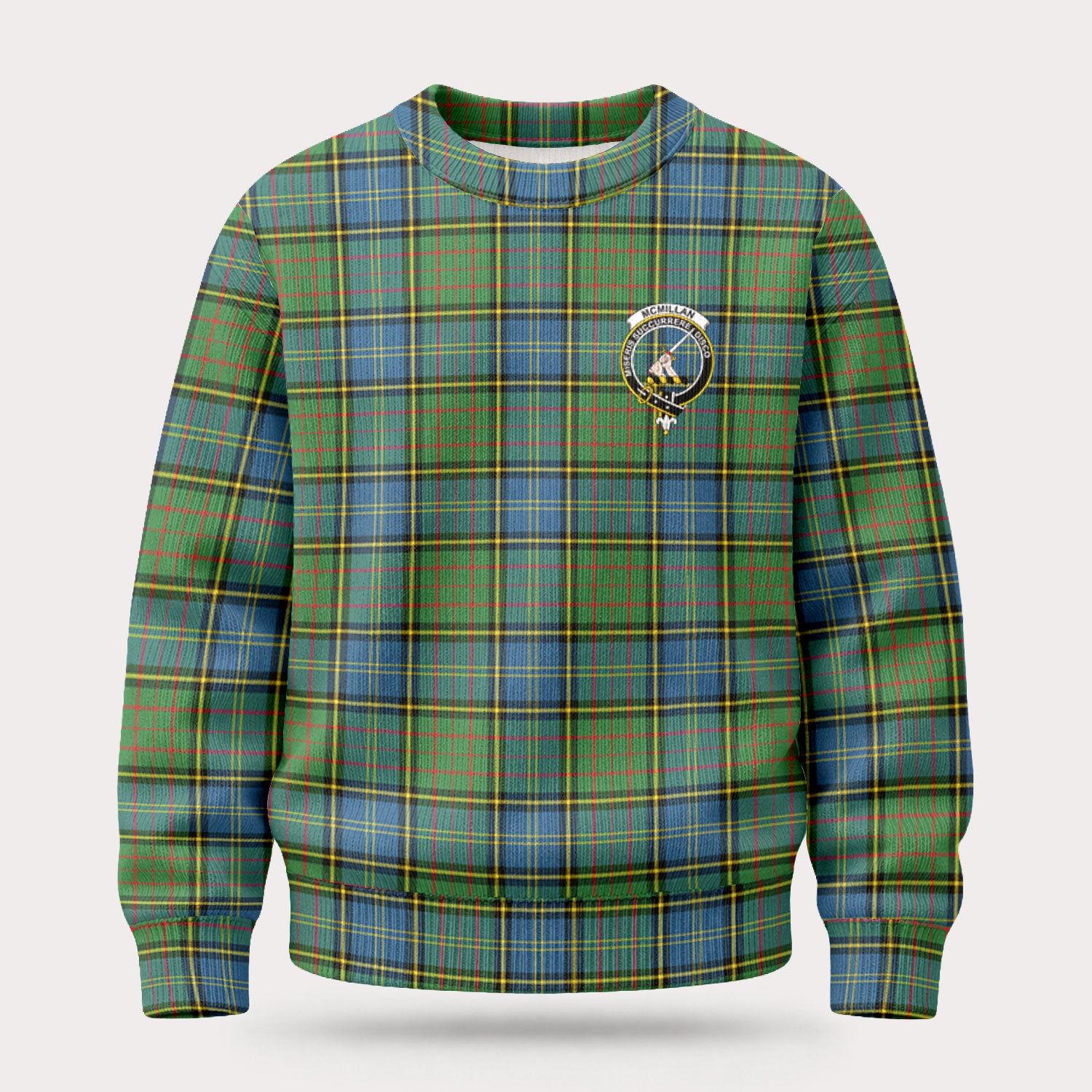 McMillan Hunting Ancient Tartan Crest Sweater