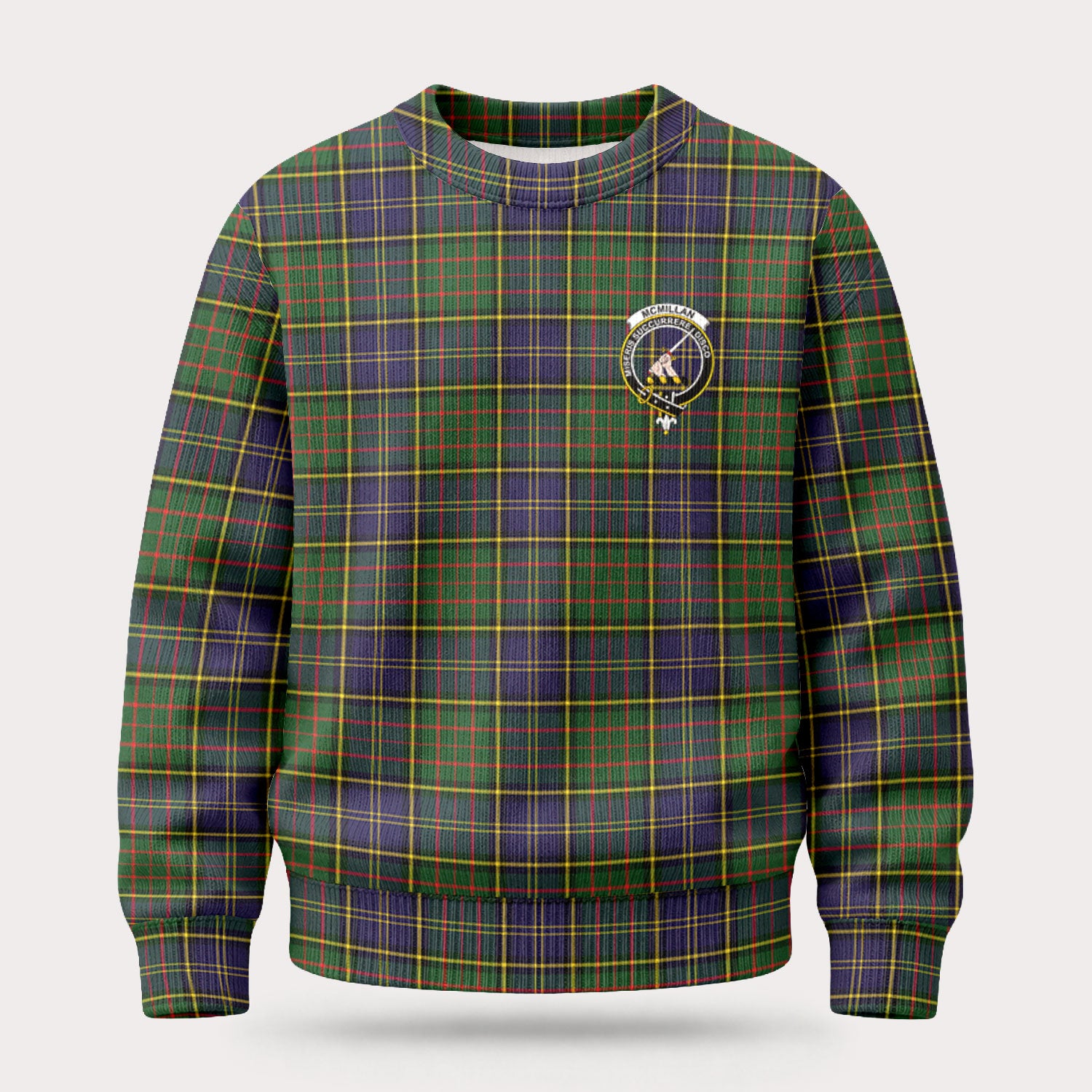 McMillan Hunting Modern Tartan Crest Sweater