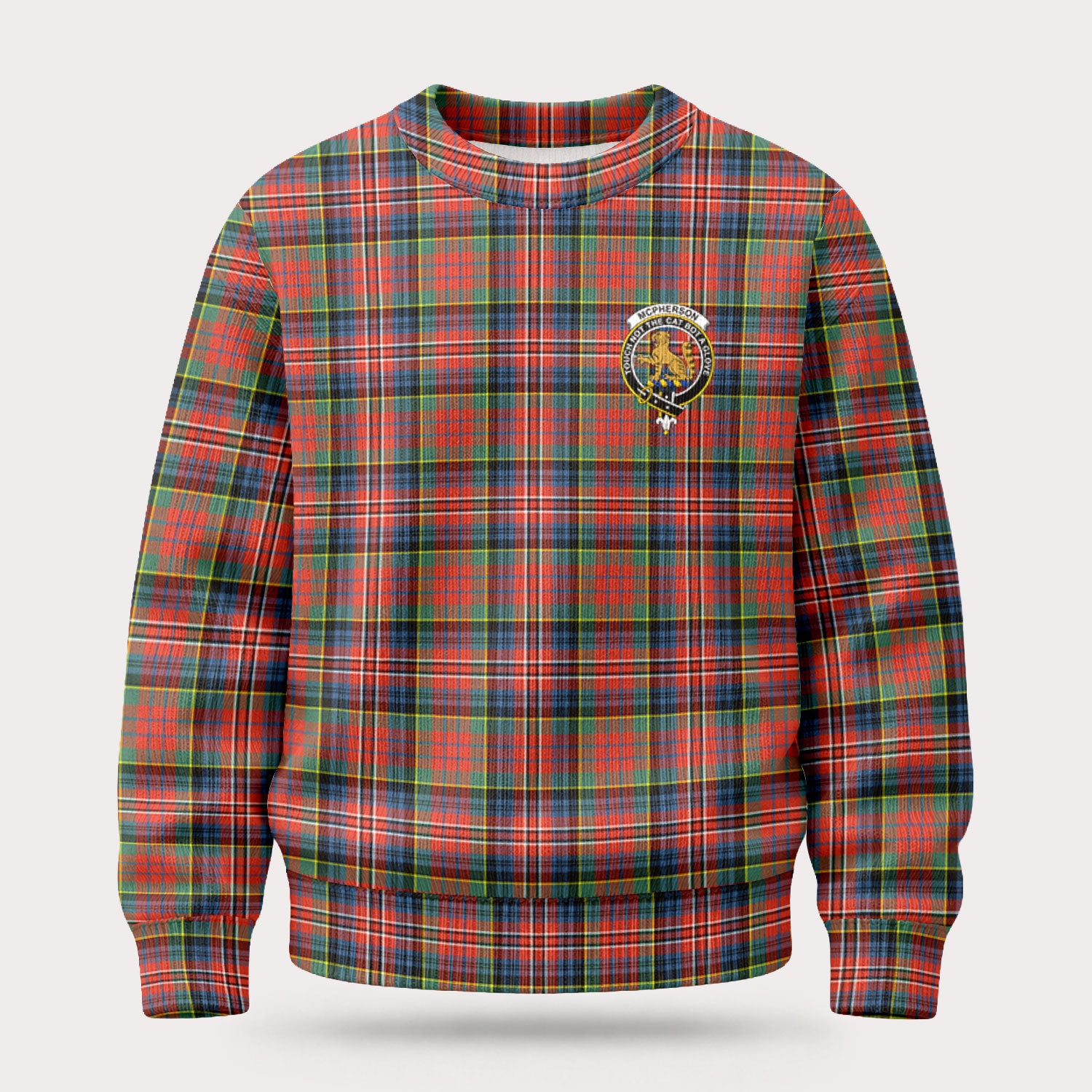 McPherson Ancient Tartan Crest Sweater