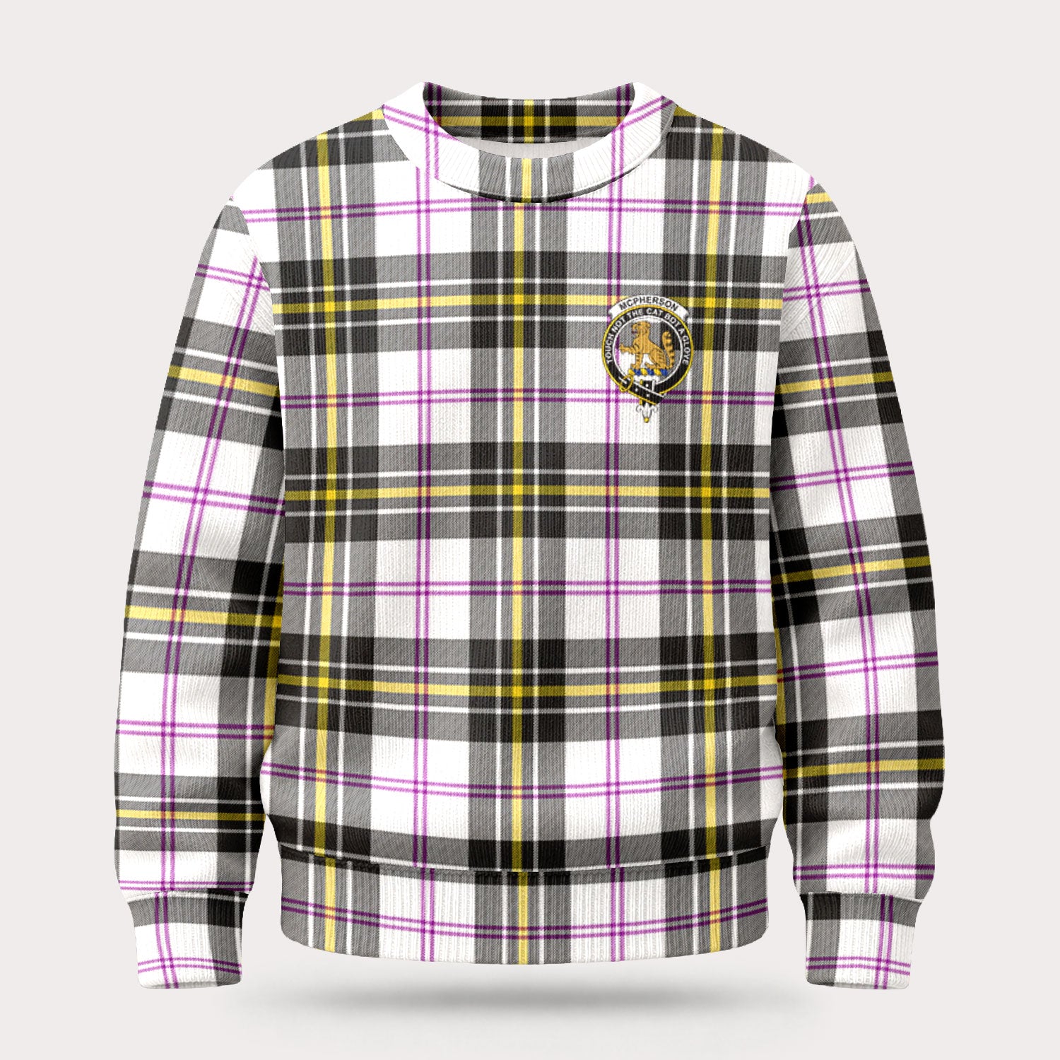 McPherson Dress Modern Tartan Crest Sweater