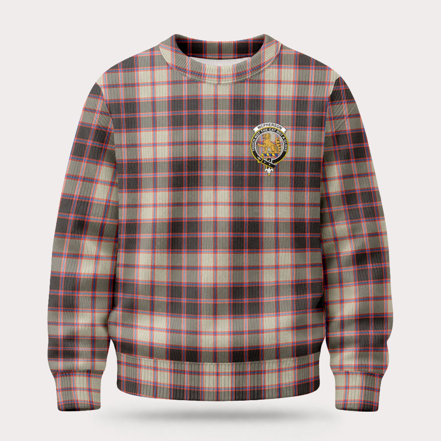 McPherson Hunting Ancient Tartan Crest Sweater