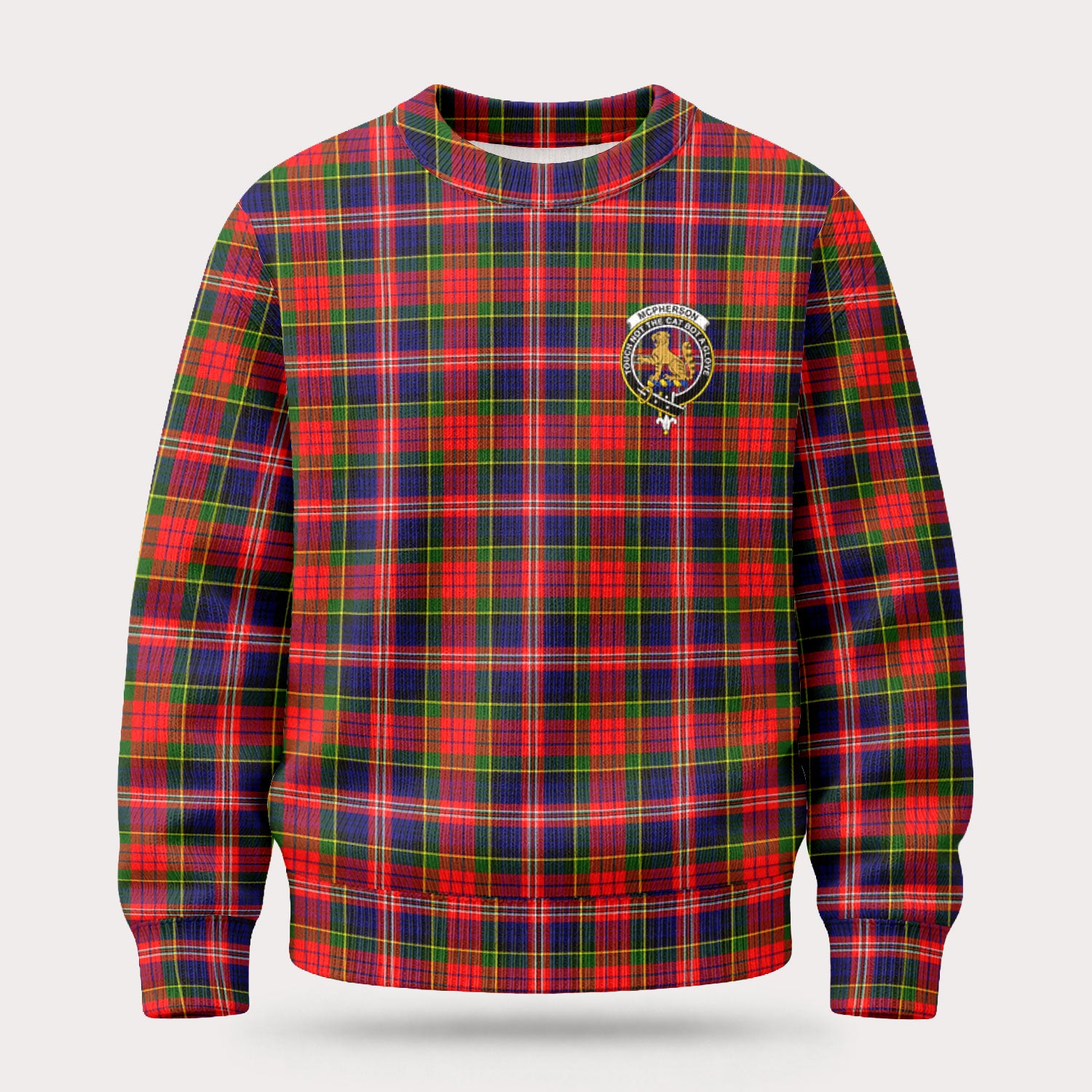 McPherson Modern Tartan Crest Sweater