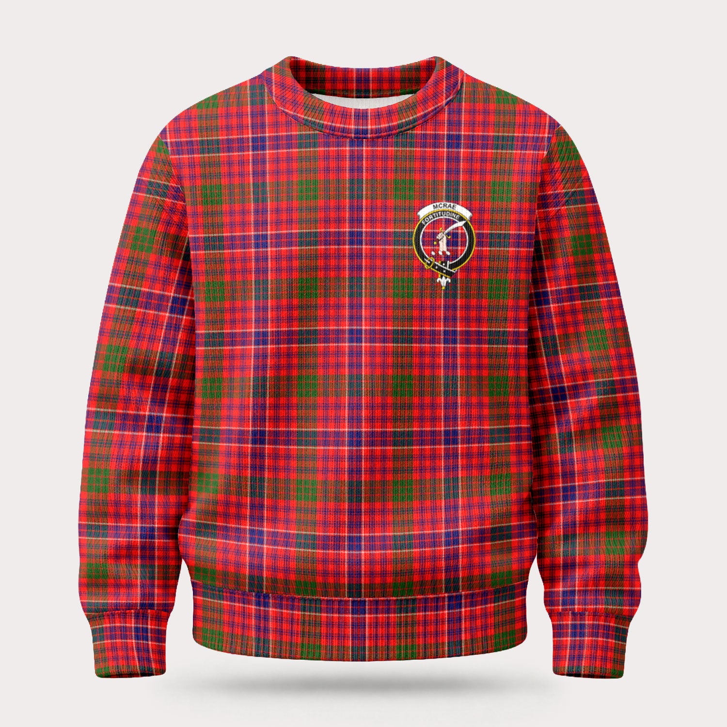 McRae Modern Tartan Crest Sweater