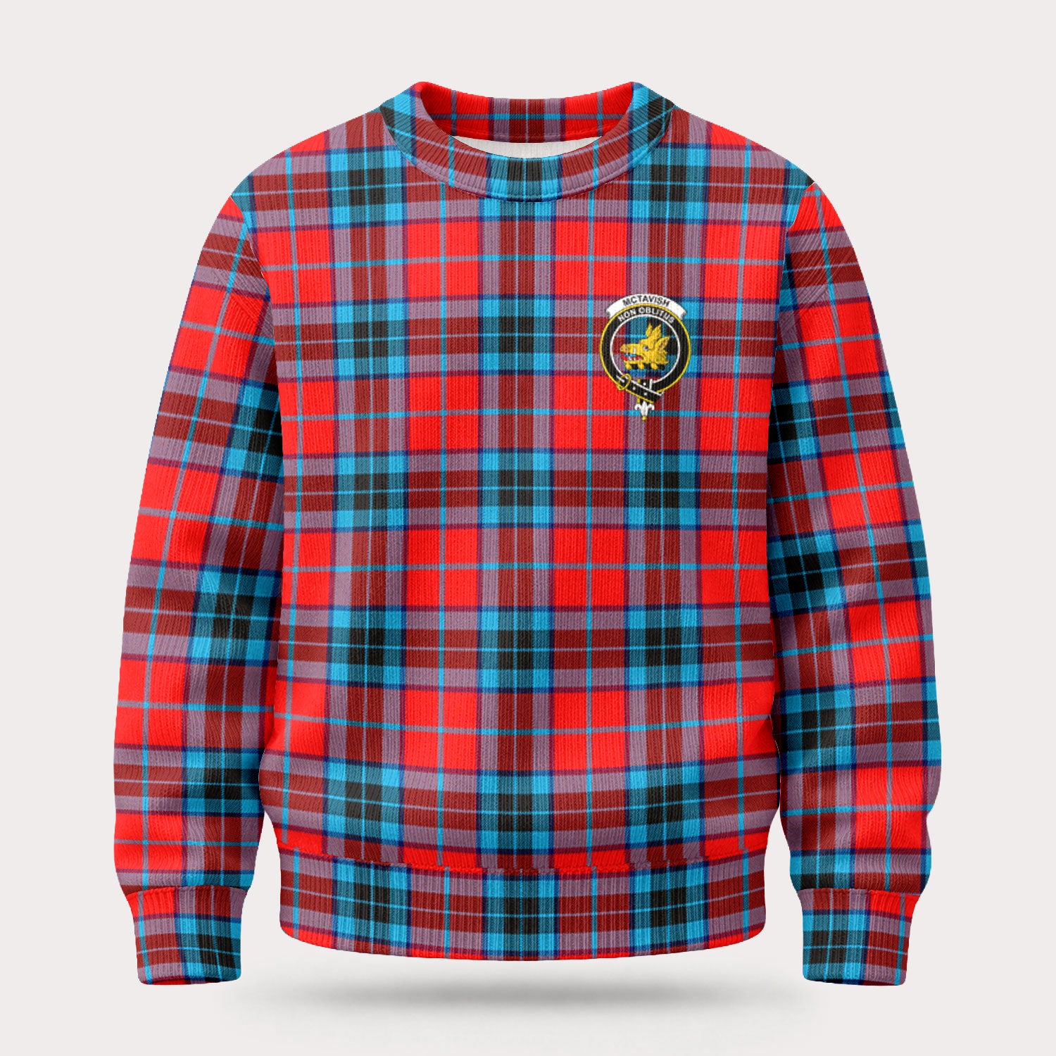 McTavish Modern Tartan Crest Sweater