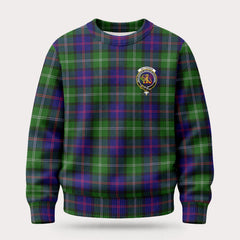 McThomas Modern Tartan Crest Sweater