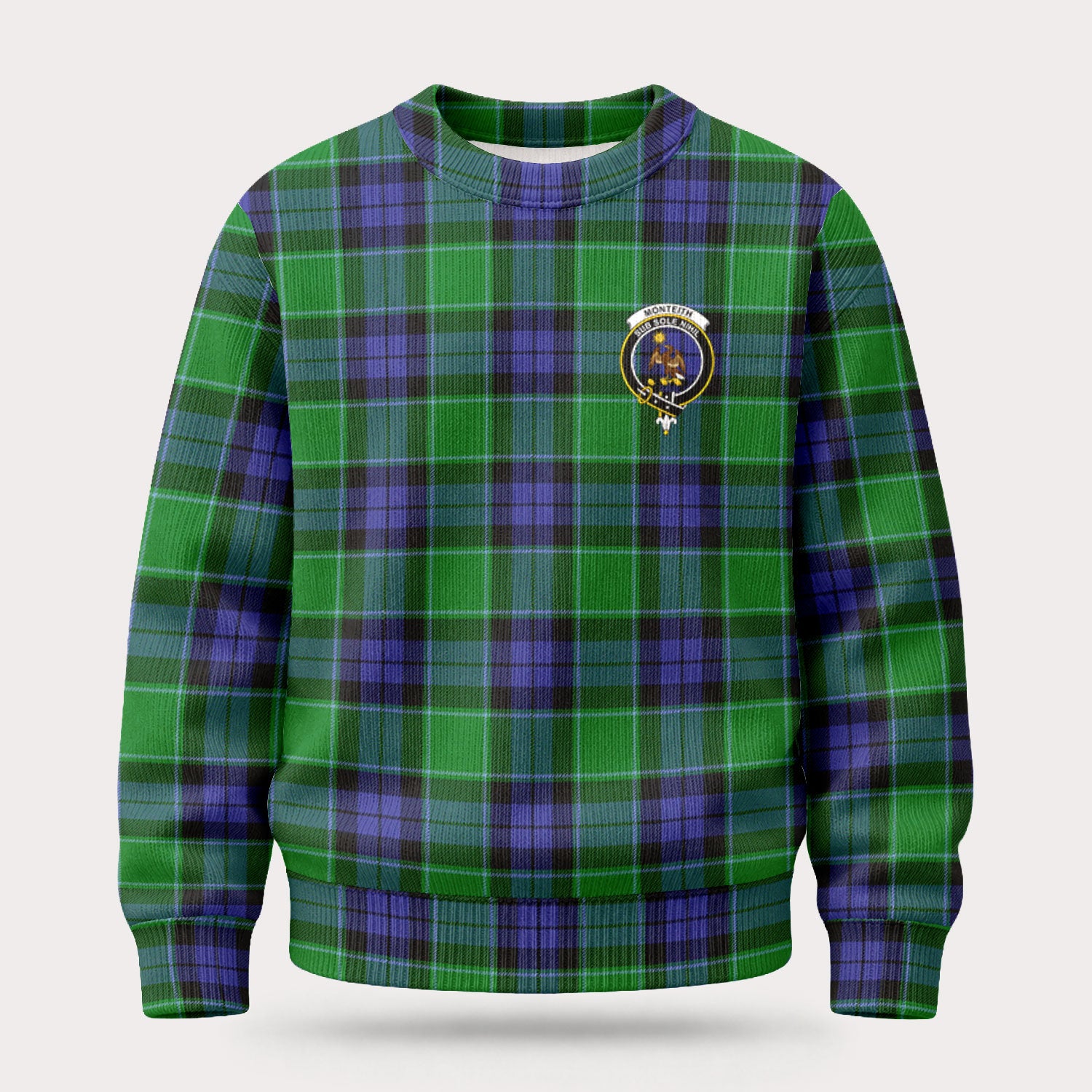Monteith Tartan Crest Sweater