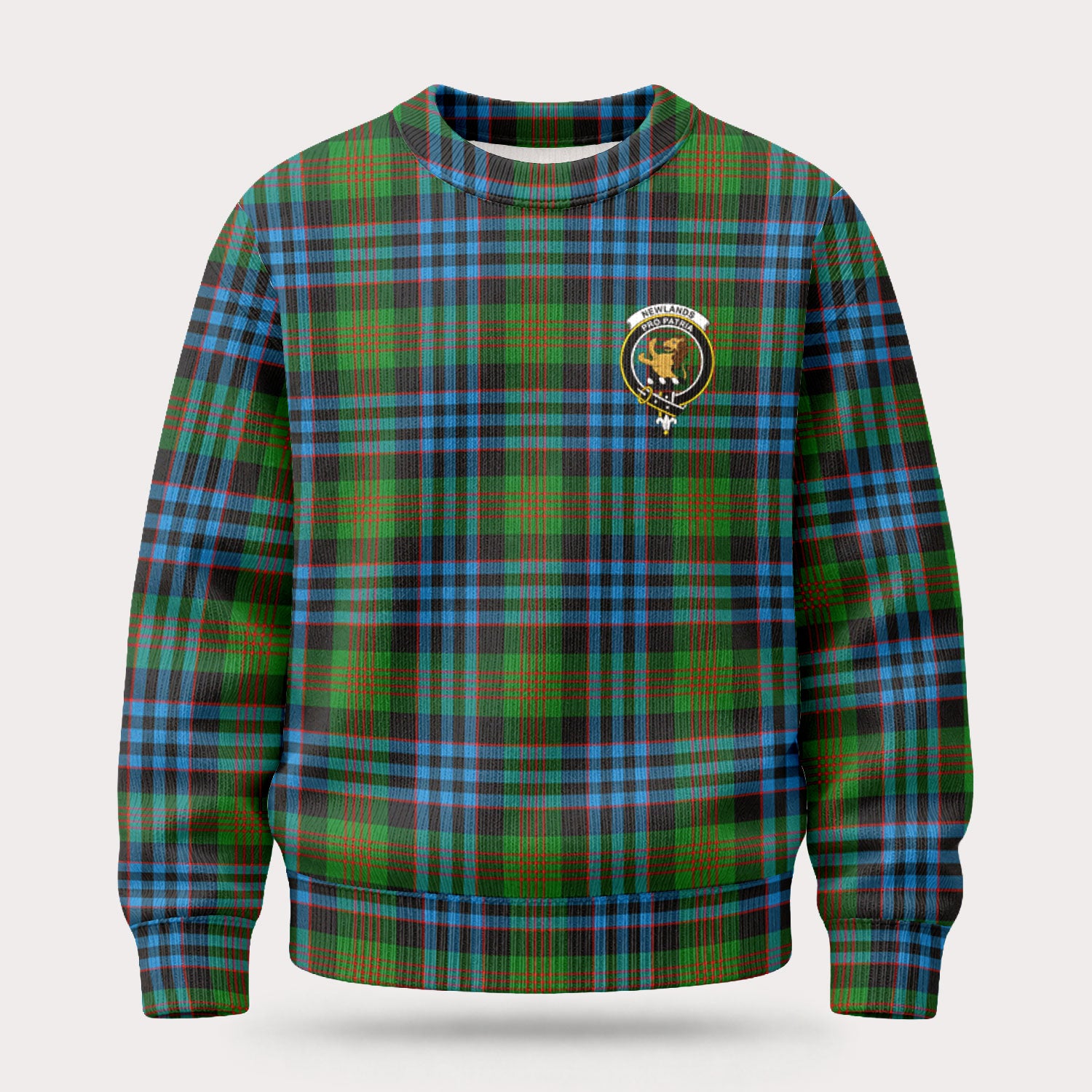 Newlands Tartan Crest Sweater