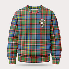 Norvel (or Norvill) Tartan Crest Sweater