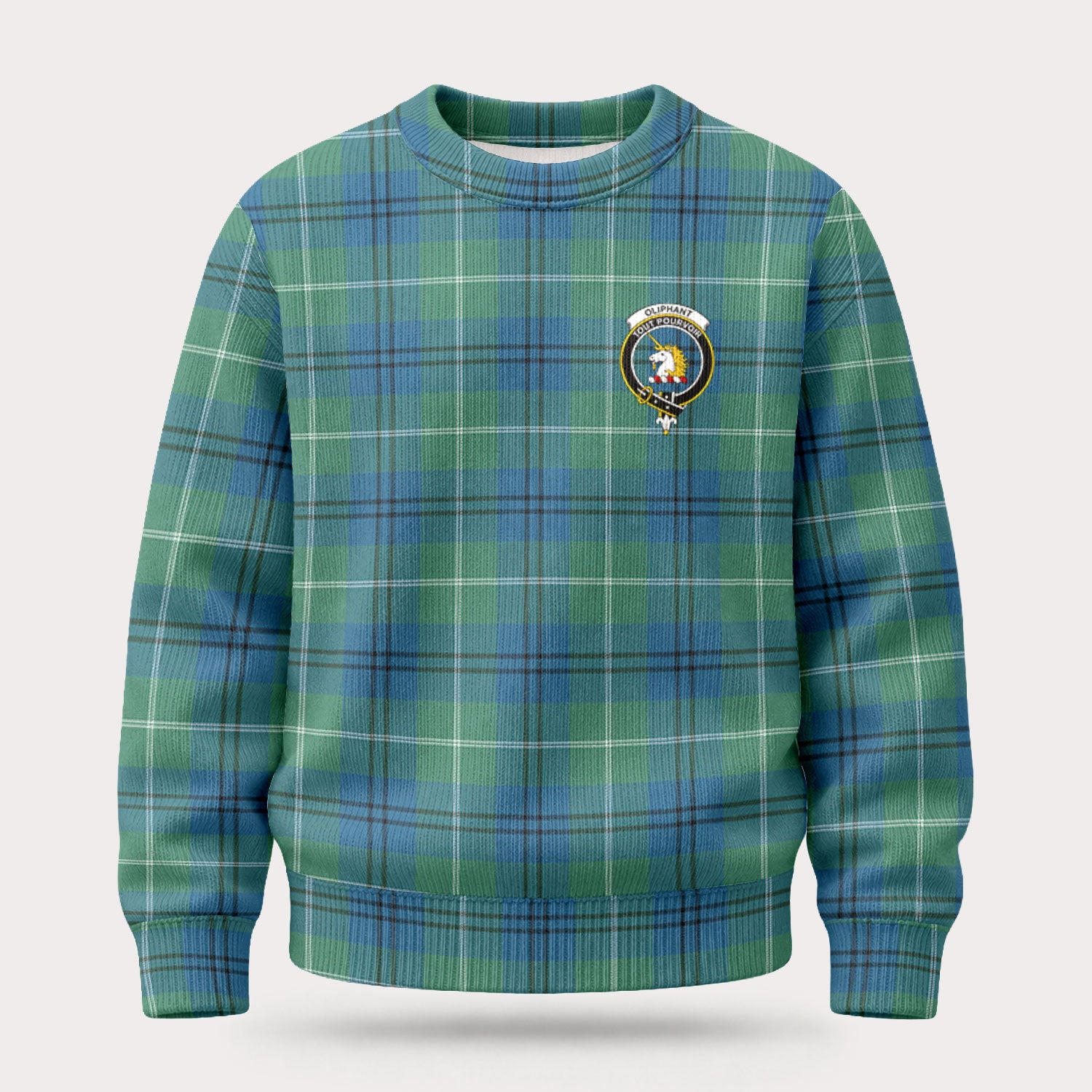 Oliphant Ancient Tartan Crest Sweater