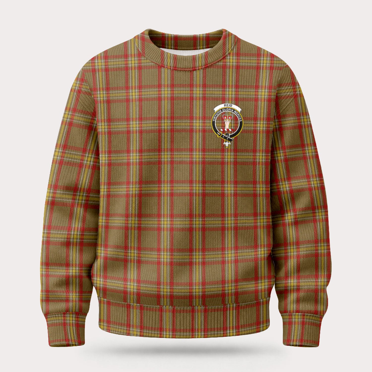 Reid Ancient Tartan Crest Sweater