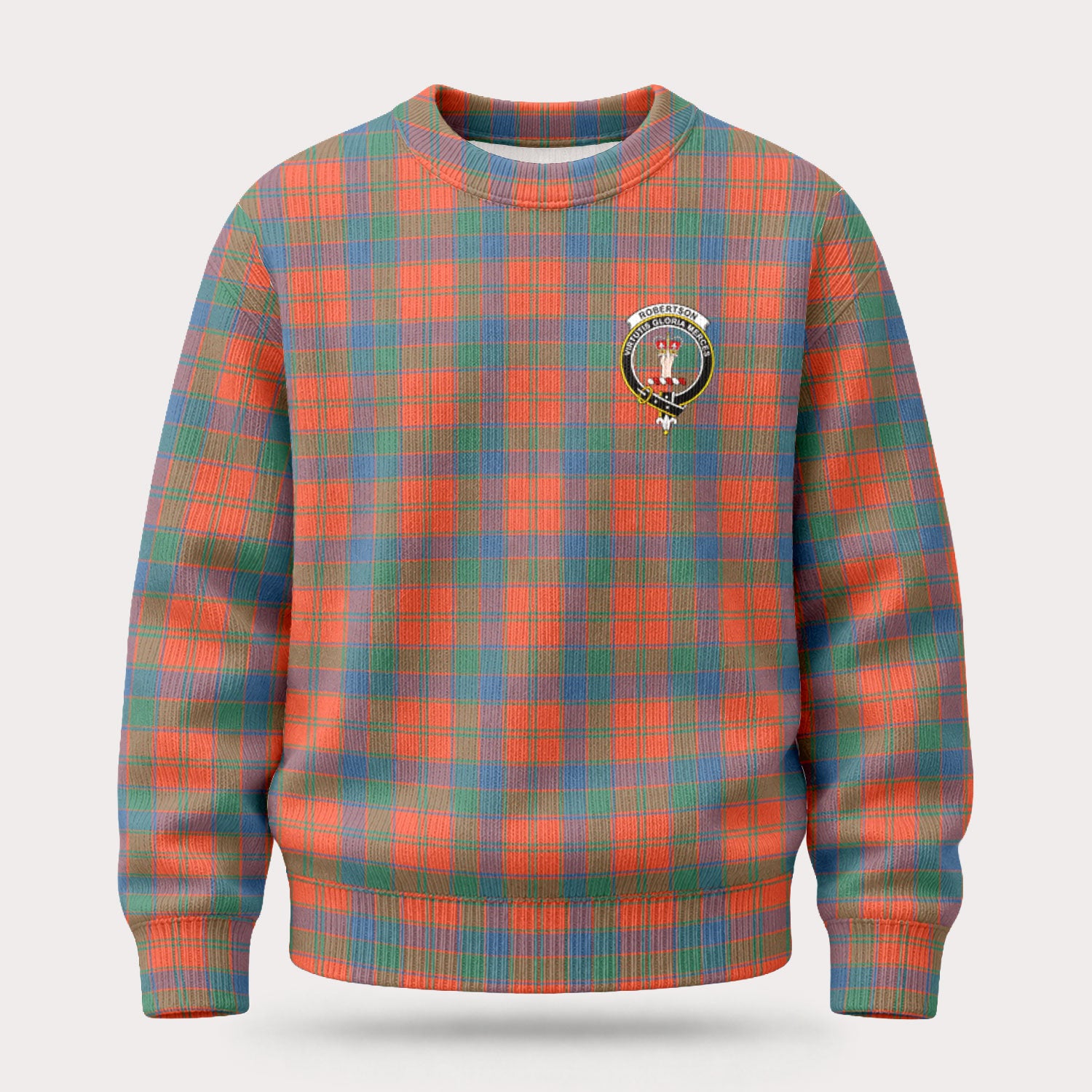 Robertson Ancient Tartan Crest Sweater