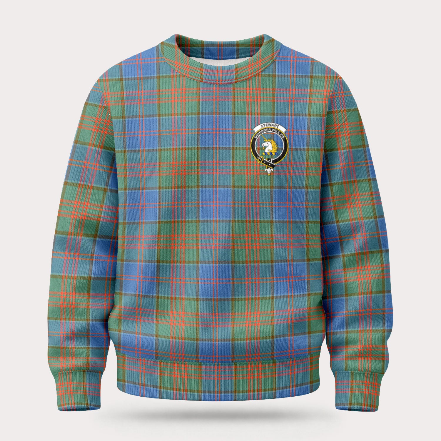 Stewart of Appin Hunting Ancient Tartan Crest Sweater