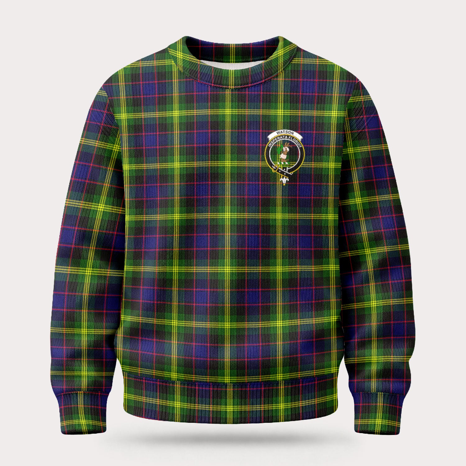 Watson Modern Tartan Crest Sweater