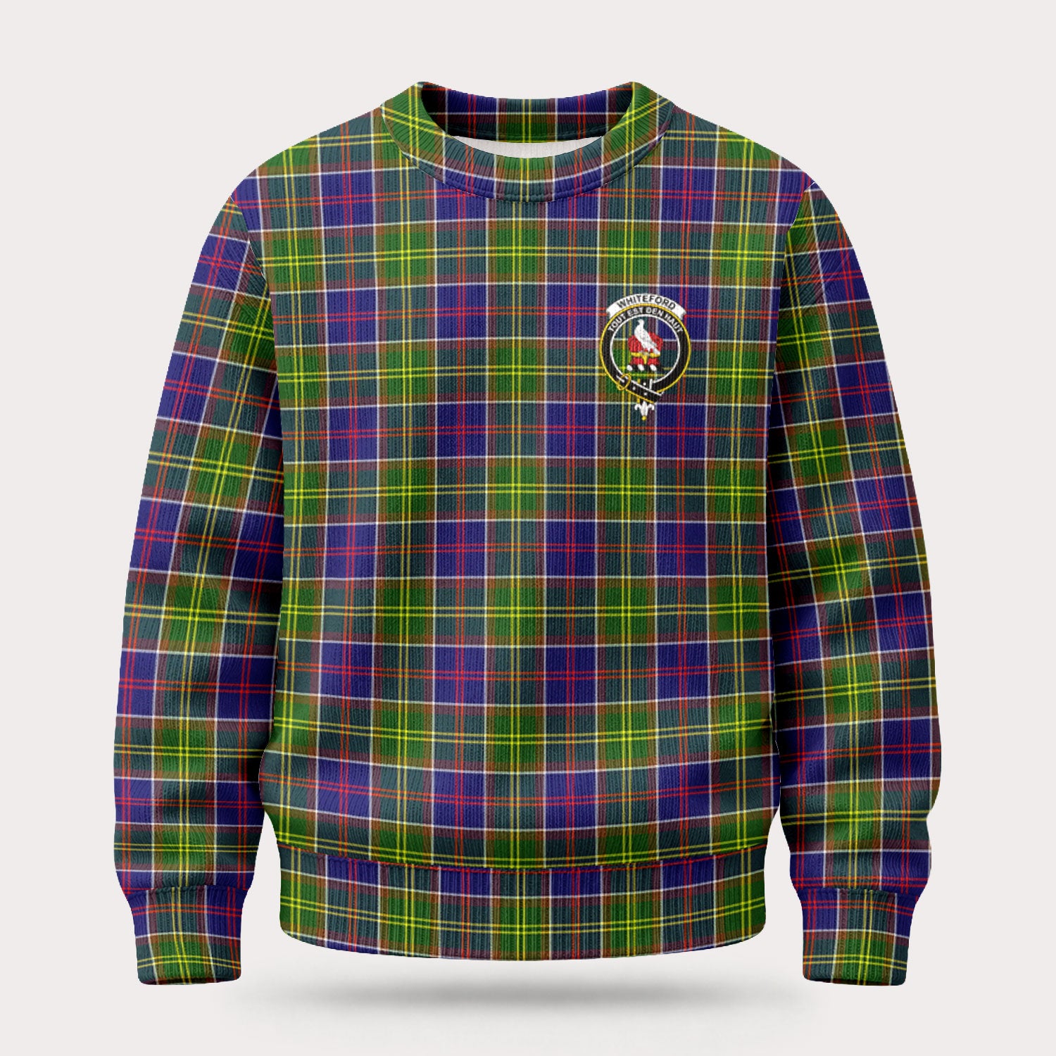 Whiteford Tartan Crest Sweater