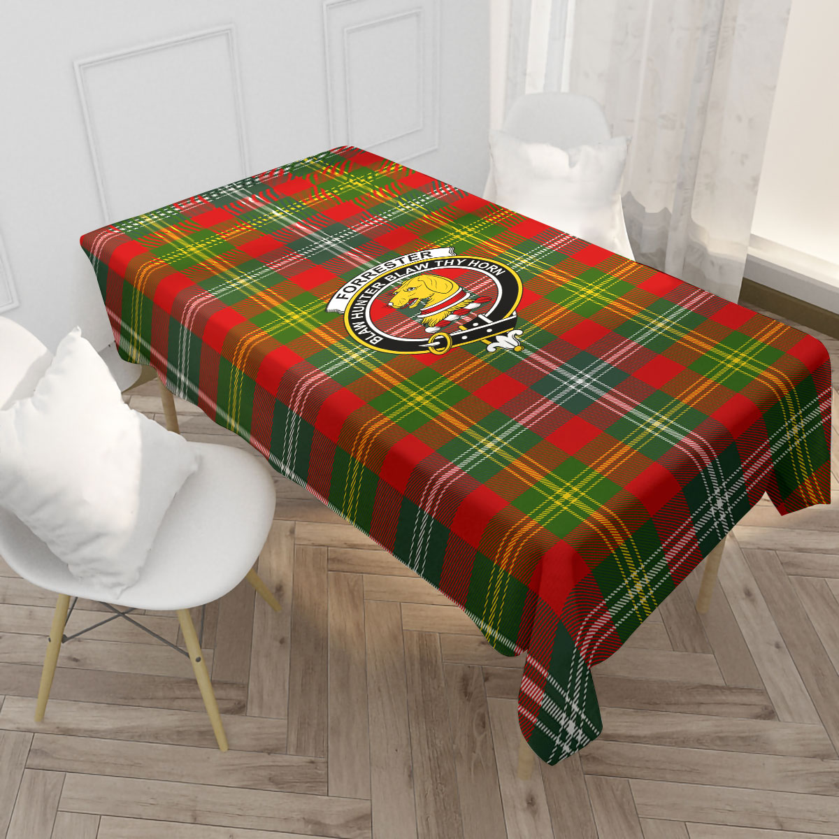 Forrester Tartan Crest Tablecloth