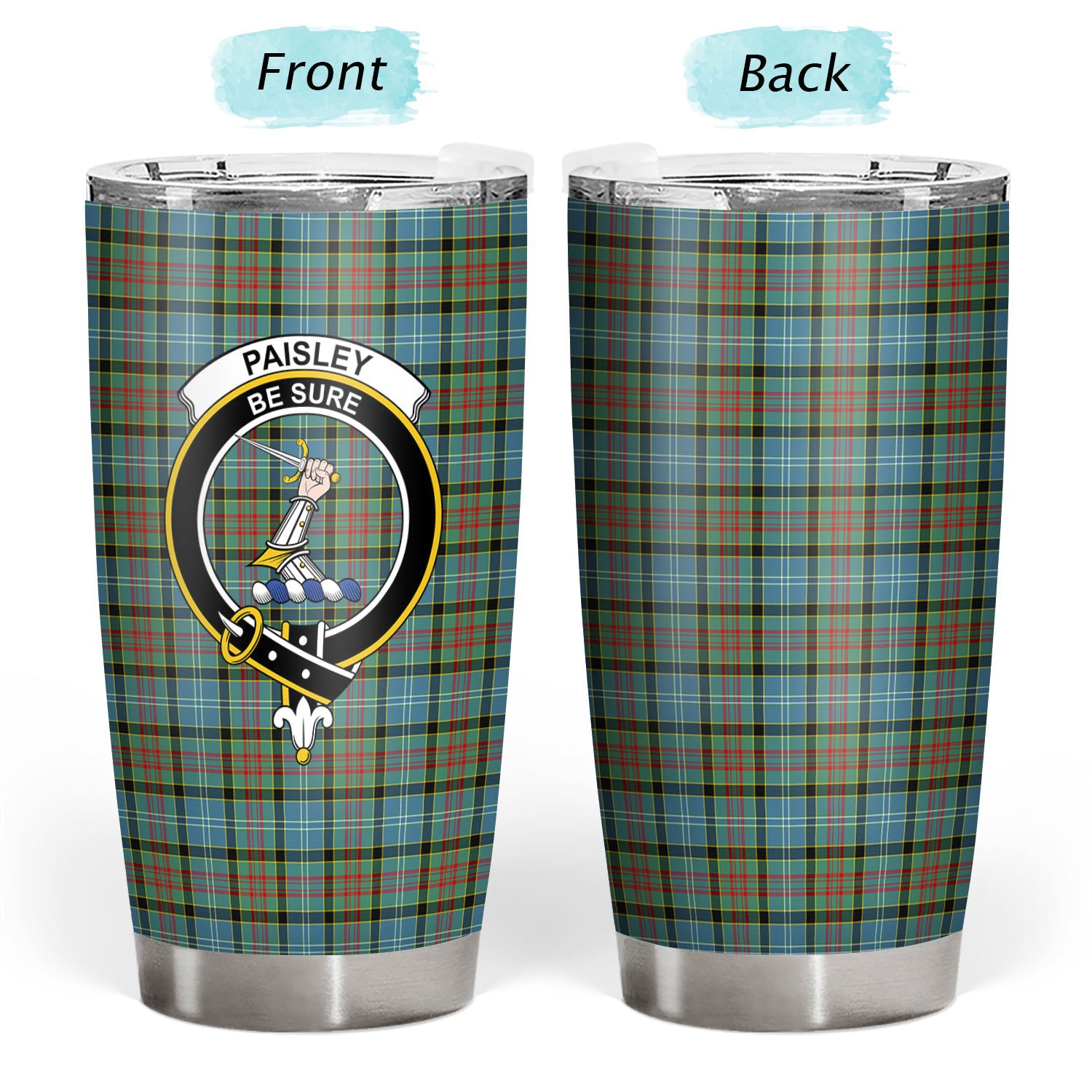 Paisley District Tartan Crest Tumbler