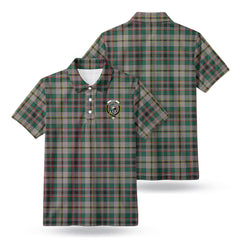 Craig Ancient Tartan Crest Birdseye Mesh Polo Shirt