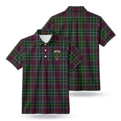 Crosbie Tartan Crest Birdseye Mesh Polo Shirt