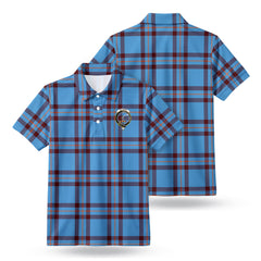 Elliott Ancient Tartan Crest Birdseye Mesh Polo Shirt