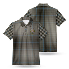Haig Check Tartan Crest Birdseye Mesh Polo Shirt
