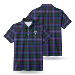 Hunter Modern Tartan Crest Birdseye Mesh Polo Shirt