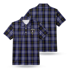 Kilmarnock Tartan Crest Birdseye Mesh Polo Shirt