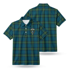 Kirkpatrick Ancient Tartan Crest Birdseye Mesh Polo Shirt
