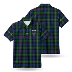 Kirkpatrick Tartan Crest Birdseye Mesh Polo Shirt