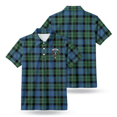 MacKay Ancient Tartan Crest Birdseye Mesh Polo Shirt