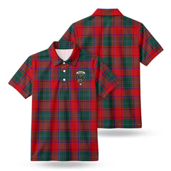 MacPhail Clan Tartan Crest Birdseye Mesh Polo Shirt