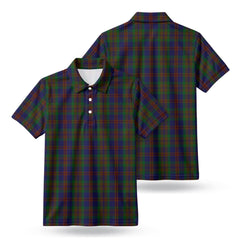 Mann Tartan Birdseye Mesh Polo Shirt