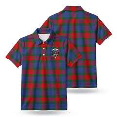 Mar Tartan Crest Birdseye Mesh Polo Shirt