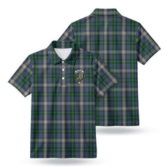 McDowall Tartan Crest Birdseye Mesh Polo Shirt
