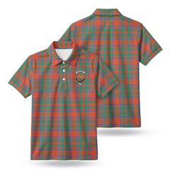McIntosh Ancient Tartan Crest Birdseye Mesh Polo Shirt