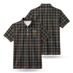 McKenzie Weathered Tartan Crest Birdseye Mesh Polo Shirt