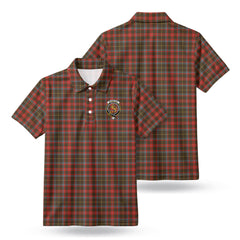 McKintosh Hunting Weathered Tartan Crest Birdseye Mesh Polo Shirt
