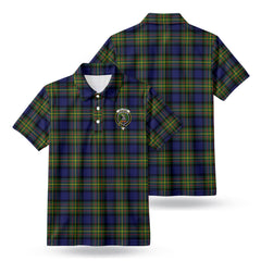 McLaren Modern Tartan Crest Birdseye Mesh Polo Shirt