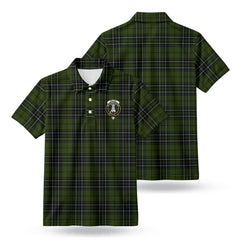 McLean Hunting Tartan Crest Birdseye Mesh Polo Shirt