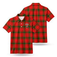 McQuarrie Tartan Crest Birdseye Mesh Polo Shirt