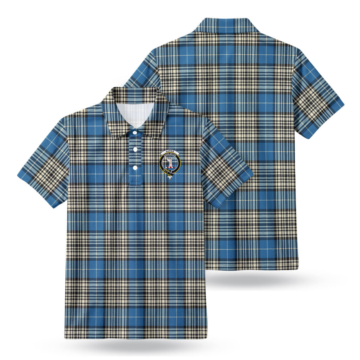 Napier Ancient Tartan Crest Birdseye Mesh Polo Shirt